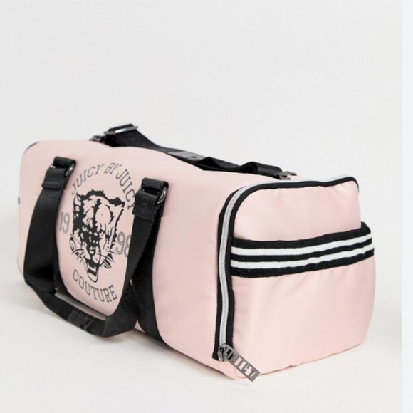 Juicy Couture | Satin Feel Light Ballet Pink Duffle Gym Weekender - Picture 3 of 3